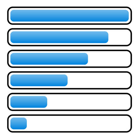 Loader, preloader, progress bar vector element - Stock vector illustration, Graphics clip artのイラスト素材