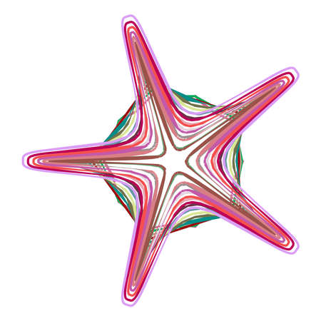 Geometric mandala - Radial, Circular Motif icon, symbol. Radiating shape logo - Stock illustration, Clip art graphicsのイラスト素材