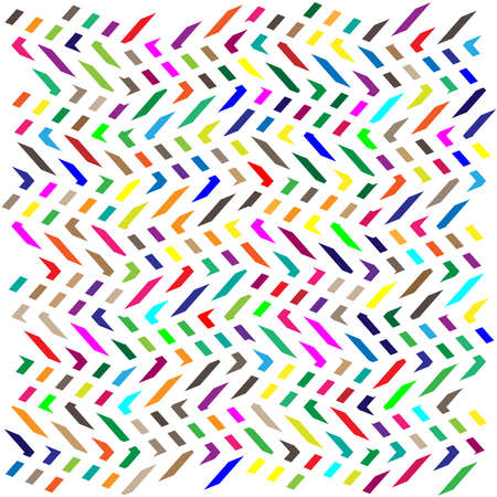 Random shapes arranged as mosaic, tessellating pattern. Colorful, vibrant Vector design element....
