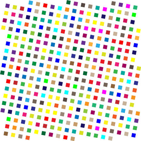 Random shapes arranged as mosaic, tessellating pattern. Colorful, vibrant Vector design element. Mishmash, jumble, tangle concept Vector illustration - Stock vector illustration, Clip Art Graphicsのイラスト素材