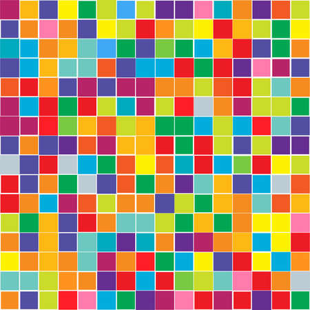 Random squares, tiles abstract mosaic pattern, texture, background - stock vector illustration, clip-art graphicsのイラスト素材