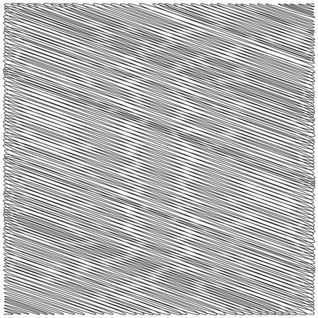 Square with sketchy, scribble, doodle effect texture - Stock vector illustration, Clip art graphicsのイラスト素材