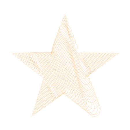 Star wiith scribble, sketchy, doodle effect pattern - Stock vector illustration, Clip art graphicsのイラスト素材