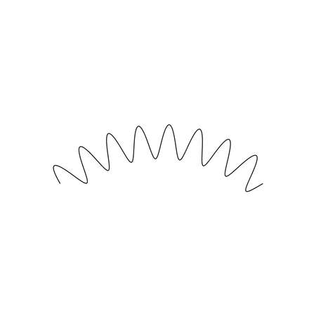 Distortion wavy, waving lines abstract design element - Stock vector illustration, graphics clip artのイラスト素材