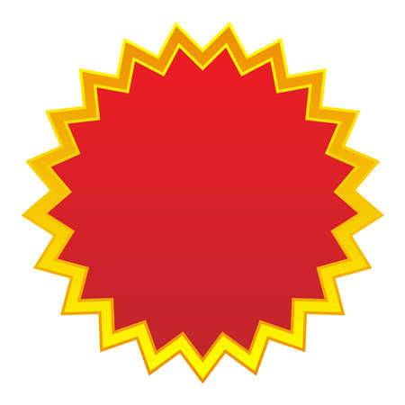 Star, starburst, sunburst icon, symbol. Radial shape, design element. Badge, seal vector illustration. Radiating glimmer, gleam effect. Abstract rays, beams elementのイラスト素材