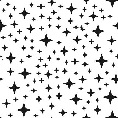 Random star shape pattern, background. Seamlessly repeatable. - Stock vector illustration, Graphics clip artのイラスト素材
