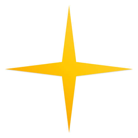 Starburst, sunburst shape. Abstract glitter, glimmer, flash shape, element. Radial, radiating clip-art - Stock vector illustration, Clip art graphicsのイラスト素材