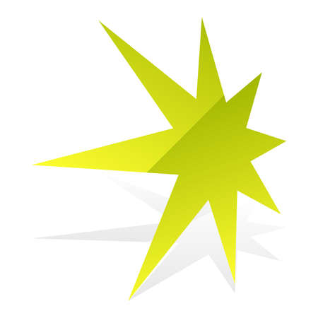 Star, starburst, sunburst icon, symbol. Radial shape, design element. Badge, seal vector illustration. Radiating glimmer, gleam effect. Abstract rays, beams elementのイラスト素材