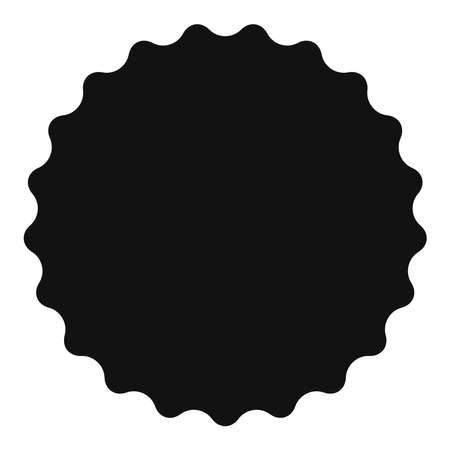 Star, starburst, sunburst icon, symbol. Radial shape, design element. Badge, seal vector illustration. Radiating glimmer, gleam effect. Abstract rays, beams elementのイラスト素材