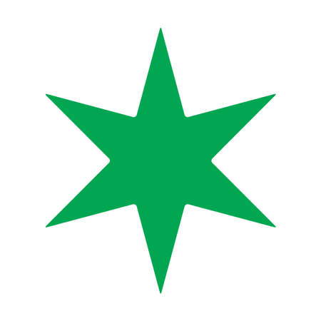 Star, starburst, sunburst icon, symbol. Radial shape, design element. Badge, seal vector illustration. Radiating glimmer, gleam effect. Abstract rays, beams elementのイラスト素材