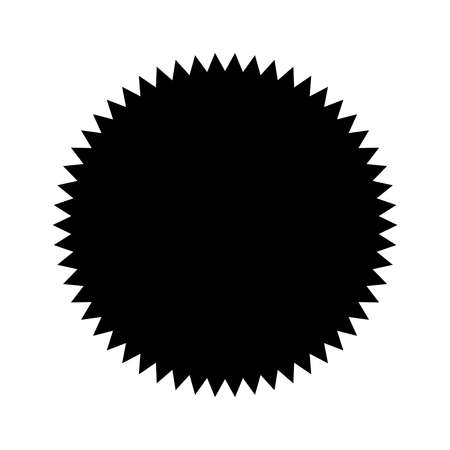 Starburst sunburst icon, radial element - stock vector illustration, clip-art graphicsのイラスト素材