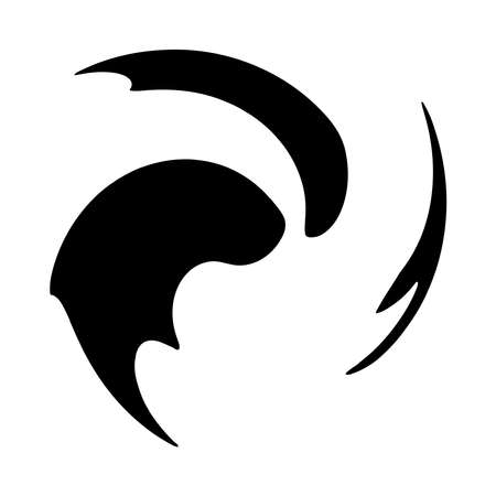 Spiral, volute, helix abstract vector illustration design element. Swirl, twirl, vortex element - Stock vector illustration, Clip art graphicsのイラスト素材