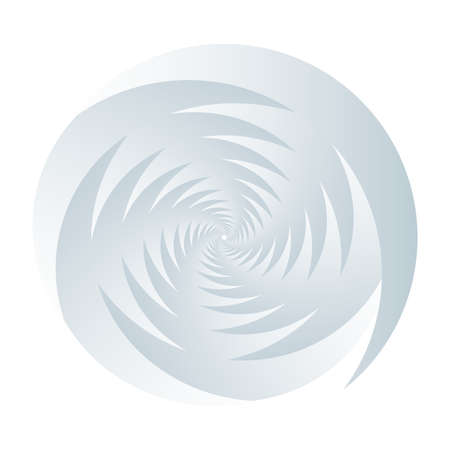 Abstract spiral, swirl, twirl design element. Curlicue, rotating shape. Volute vortex helix element - stock vector illustration, clip-art graphicsのイラスト素材