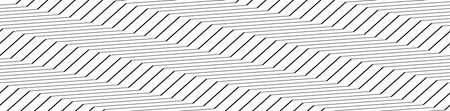 Zig-zag crisscross Lines horizontal rectangle pattern background (Seamless, Repeatable) - Stock vector illustration, Clip art graphicsのイラスト素材
