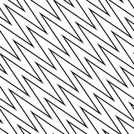 Edgy zigzag crisscross lines seamlessly repeatable pattern, texture - Stock vector illustration,...