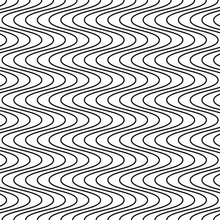Wavy, waving, wave Horizontal Sine Lines Pattern, background Vector Illustration - Stock vector illustration, Clip Art graphicsのイラスト素材