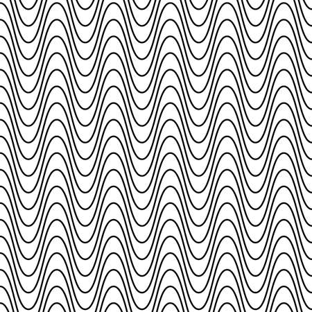 Wavy, waving, wave Horizontal Sine Lines Pattern, background Vector Illustration - Stock vector illustration, Clip Art graphicsのイラスト素材
