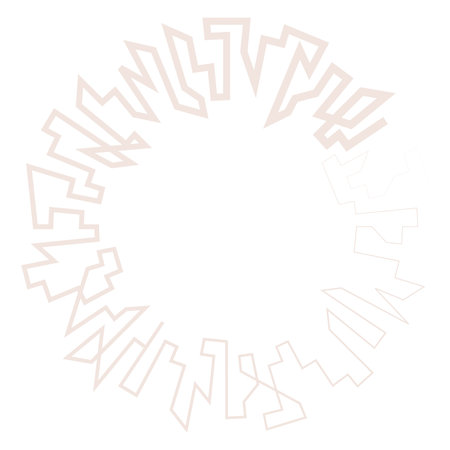 Geometric, random circular element. Abstract angular circle shape - stock vector illustration, clip-art graphicsのイラスト素材