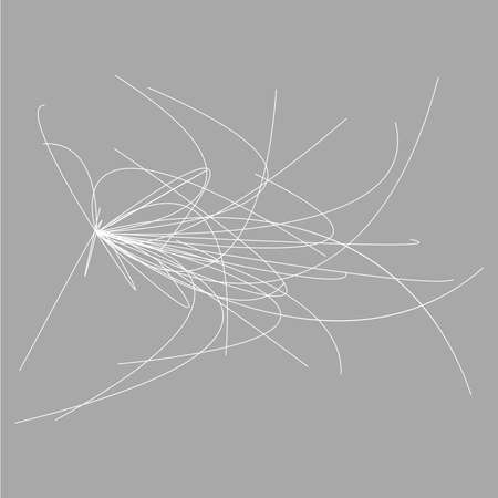 Random curvy, squiggly, tangled lines. Knot loop billowy freeform lines - stock vector illustration, clip-art graphicsのイラスト素材