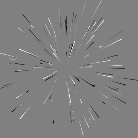 Radial, radiating dynamic rays, beams lines. Starburst, sunburst element. Gloss, shine effect....