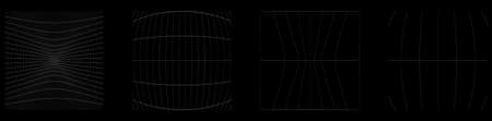 Grid, mesh, grating, trellis, wireframe with distortion, deformation effect. Warp tweak distort grid...