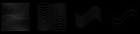 Grid, mesh, grating, trellis, wireframe with distortion, deformation effect. Warp tweak distort grid - stock vector illustration, clip-art graphicsのイラスト素材