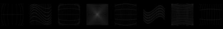 Grid, mesh, grating, trellis, wireframe with distortion, deformation effect. Warp tweak distort grid...