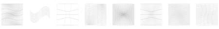Grid, mesh, grating, trellis, wireframe with distortion, deformation effect. Warp tweak distort grid...