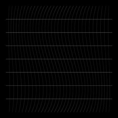 Grid, mesh, grating, trellis, wireframe with distortion, deformation effect. Warp tweak distort grid...