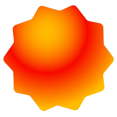 Starburst, sunburst badge, label design element. Empty, blank price tag, label, price flash - stock vector illustration, clip-art graphicsのイラスト素材