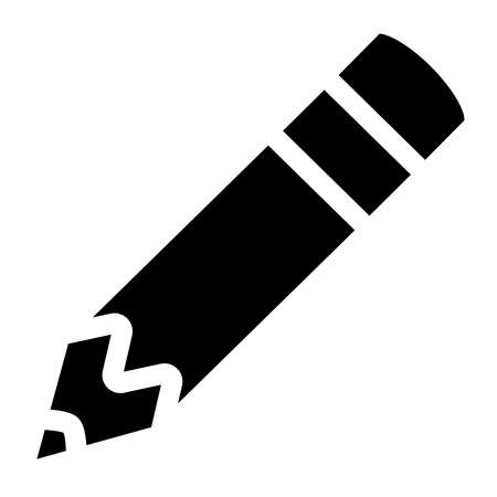 Pencil icon, symbol design element - stock vector illustration, clip-art graphicsのイラスト素材