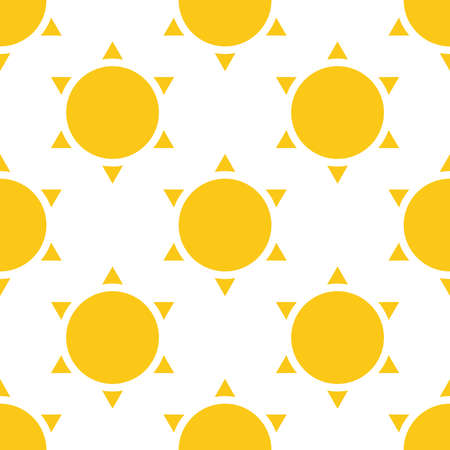 Sun seamlessly repeatable pattern, backdrop, background - stock vector illustration, clip-art graphicsのイラスト素材