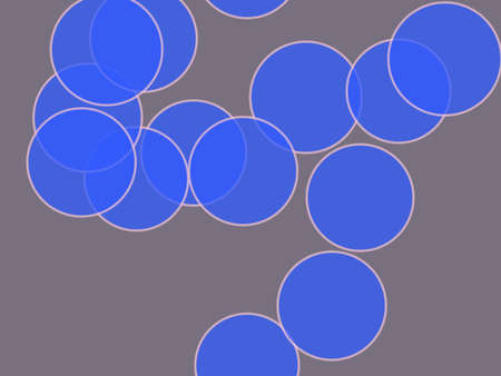 Random circles, ovals, ellipses colorful, multicolor abstract background, pattern, texture. Scattered polychromatic circles contour - stock vector illustration, clip-art graphicsのイラスト素材