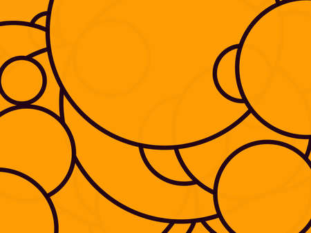 Random circles, ovals, ellipses colorful, multicolor abstract background, pattern, texture. Scattered polychromatic circles contour - stock vector illustration, clip-art graphicsのイラスト素材