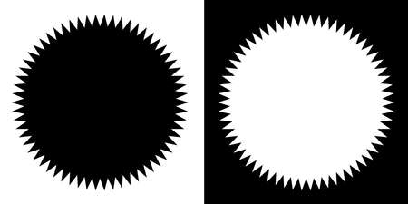 Starburst, sunburst price tag, label. Empty, blank price flash for promotion, marketing, sales concepts - stock vector illustration, clip-art graphicsのイラスト素材