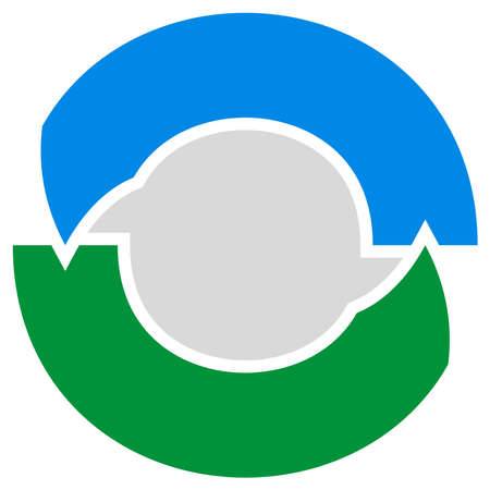 Circular arrows for steps, stages, phases concepts. Cyclic, cycle circle arrow infograph,...
