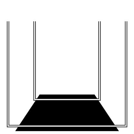 Abstract geometric, geometrical design element, shape - stock vector illustration, clip-art graphicsのイラスト素材