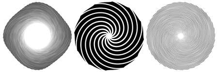 Spiral, swirl, twirl element. Cochlear vortex vertigo design shape - stock vector illustration, clip-art graphicsのイラスト素材
