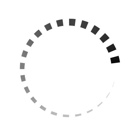 Progress, steps, phases indicator. Preloader, buffer shape. Circle, circular loading icon - stock...