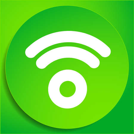 Cordless / Wireless connection, Wifi signal symbol, icon for telecom, telecommunication themes - stock vector illustration, clip-art graphicsのイラスト素材