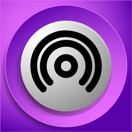 Cordless / Wireless connection, Wifi signal symbol, icon for telecom, telecommunication themes - stock vector illustration, clip-art graphicsのイラスト素材