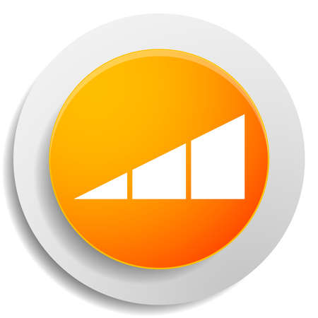 LEvel, progress indicator icon. Meter gauge yardstick symbol - stock vector illustration, clip-art graphicsのイラスト素材