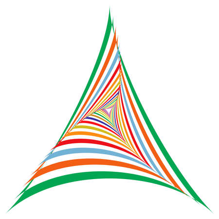 Abstract op-art element. Optical, visual art, artistic element illustration - stock vector illustration, clip-art graphicsのイラスト素材