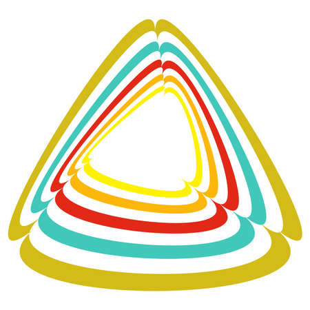 Abstract op-art element. Optical, visual art, artistic element illustration - stock vector illustration, clip-art graphicsのイラスト素材