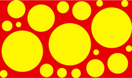Pop art, polka dot, circles dotted random pattern, texture and background - stock vector illustration, clip-art graphicsのイラスト素材