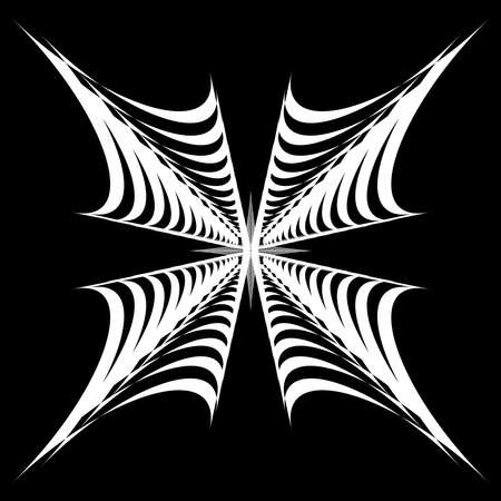 Abstract op-art element (s). Optical, visual art shapes, icons, symbols - stock vector illustration, clip-art graphicsのイラスト素材