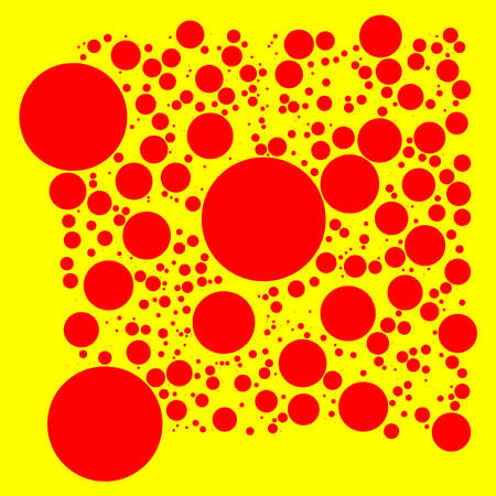 Popart dutone, red-yellow vector texture, patttern - stock vector illustration, clip-art graphicsのイラスト素材