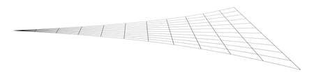 Graticule grid, mesh plane with deform, distortion effect. Reticulate grate plexus abstract pattern...