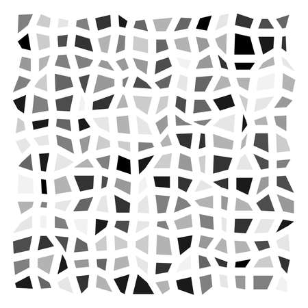 Random paving pattern, texture, revetment, stonework, stonewall cellular backdrop. Brickwork wall grid mesh - stock vector illustration, clip-art graphicsのイラスト素材