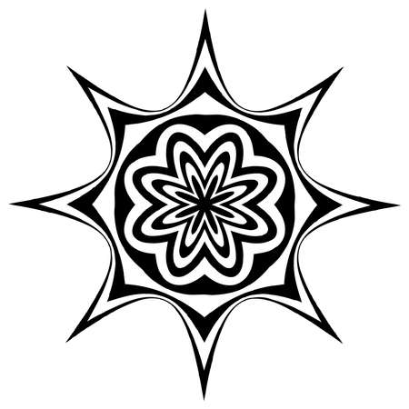 Op-art, visual art abstract geometry element - stock vector illustration, clip-art graphicsのイラスト素材